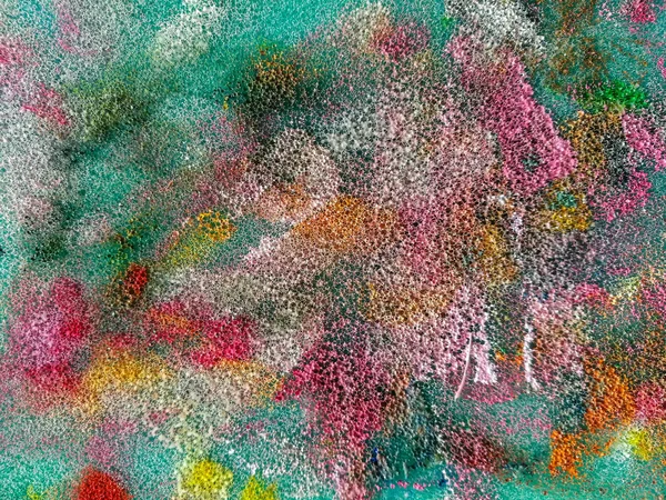 Абстрактная Красочная Акварельная Живопись Фоне Губки — стоковое фото