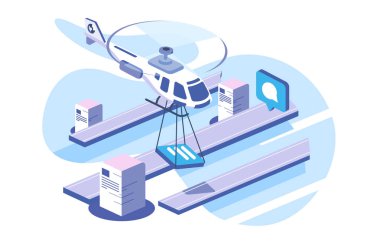 Teslimat belgeleri veri helikopter