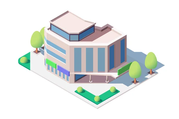 Centro comercial moderno — Vector de stock