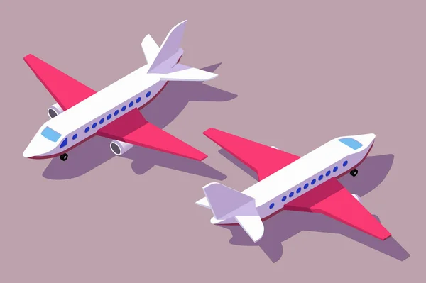 Установить передний и задний вид самолета для транспортировки по воздуху . — стоковое фото