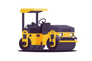 Modern kentsel asfalt kaldırım aracı web sitesinde çalışıyor.