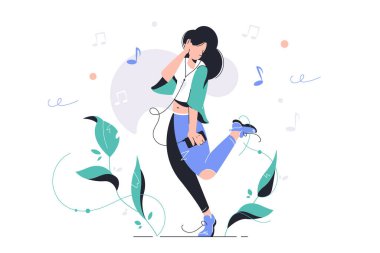 Sokakta dans eden kız.