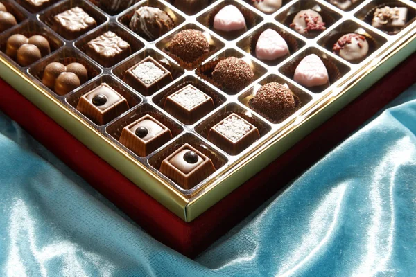 Trufas Chocolate Misturadas Luxo — Fotografia de Stock