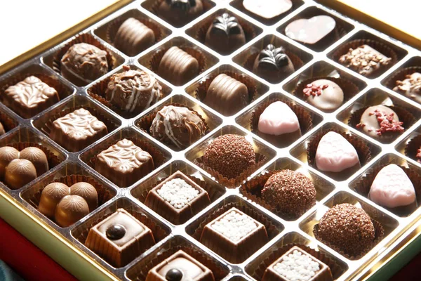 Luxury Mixed Chocolate Truffles Stock Photo