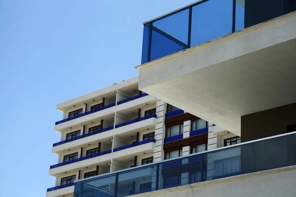 Edifício Moderno Apartamentos Luxo — Fotografia de Stock