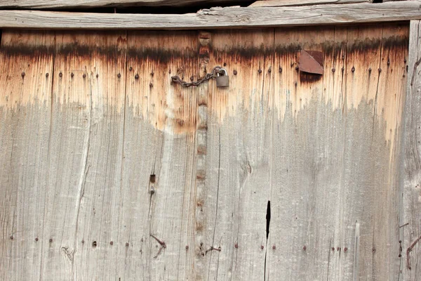 Vecchia Porta Legno Nella Zona Rurale — Foto Stock