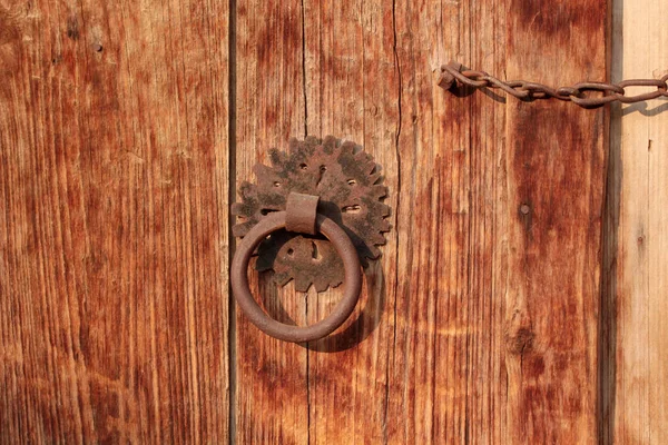 Porta Madeira Velha Área Rural — Fotografia de Stock