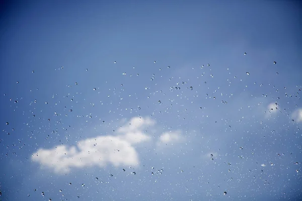 Vattendroppar Himlen — Stockfoto