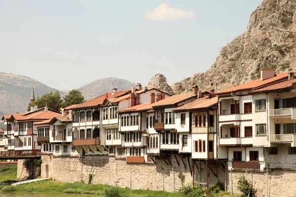 Traditionele Ottomaanse Huizen Amasya — Stockfoto