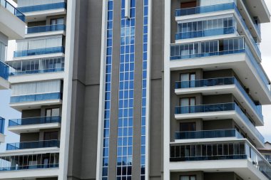 Modern apartman ve balkon