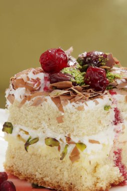 meyveli Doğum günü pasta arka plan