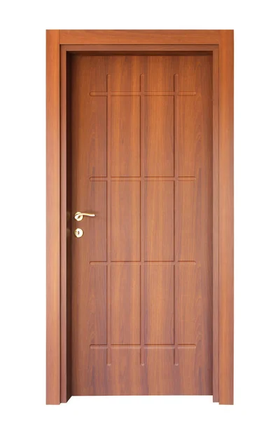 Moderní Dřevěné Interiérové Dveře — Stock fotografie