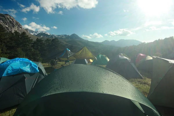 Campamento Tienda Verano Tradicional — Foto de Stock