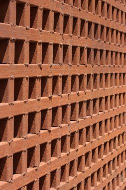 Paslı metal ızgara arkaplanı