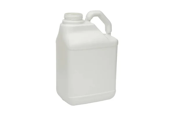 Botella Blanca Plástico Blanco — Foto de Stock