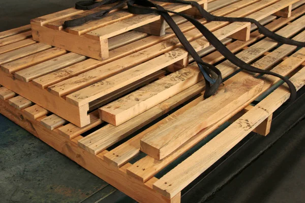 Pallet Legno Fabbrica — Foto Stock