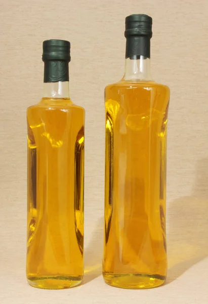 Ekologiskt Olivolja Flaskor — Stockfoto