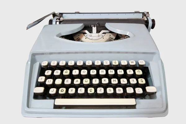 Antique Typewriter White Background — Stock Photo, Image