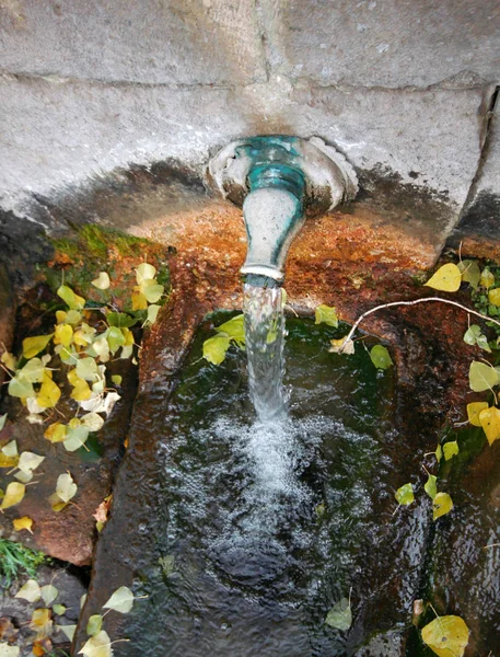 Stone Fountain Mountain Water — Stock Photo, Image