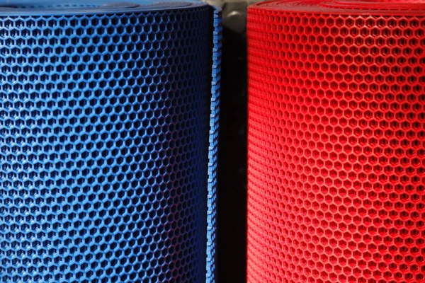 Colorful Perforated Plastic Grid — Stock Photo, Image