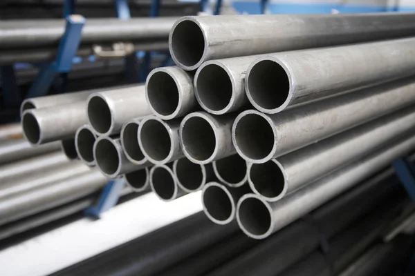 Steel Pipes Factory — Stock Photo, Image