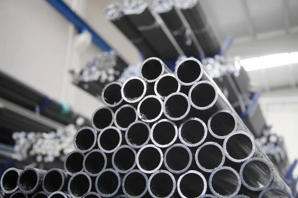 Steel Pipes Factory — Stock Photo, Image