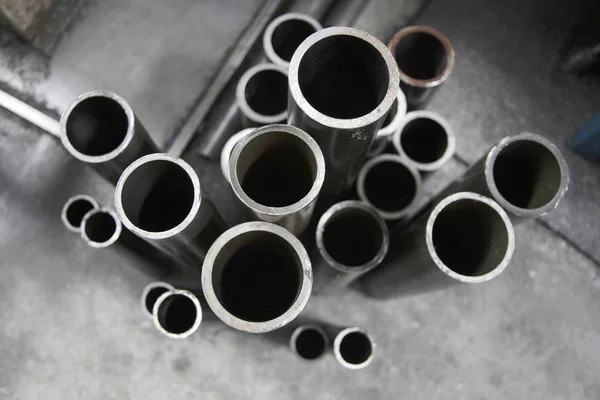 Steel Pipes Factory — Stock Photo, Image