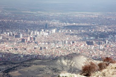 tepelerden konya şehrinin görünümü