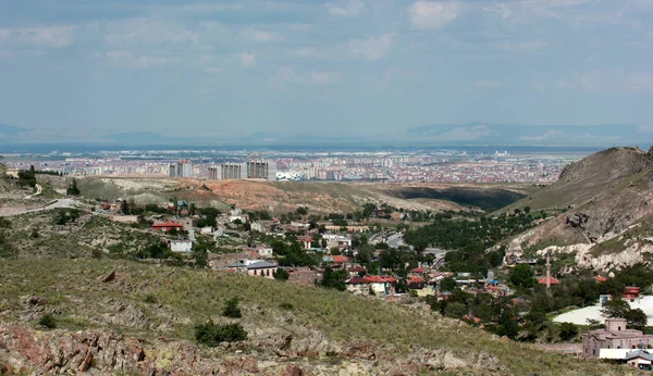 Blick Von Den Hügeln Auf Die Stadt Konya — Stockfoto