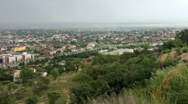 Vista Cidade Konya Das Colinas — Fotografia de Stock