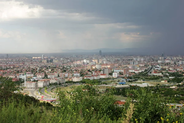 Vista Ciudad Konya Desde Las Colinas — Foto de Stock