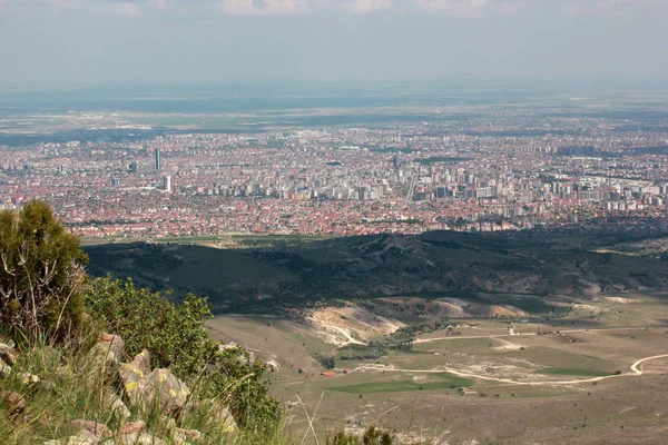 Vista Ciudad Konya Desde Las Colinas —  Fotos de Stock