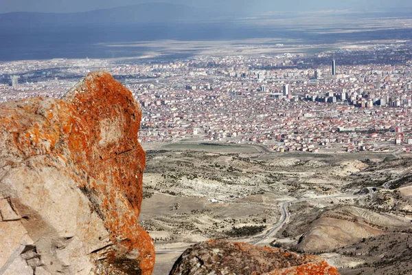 Vista Ciudad Konya Desde Las Colinas —  Fotos de Stock