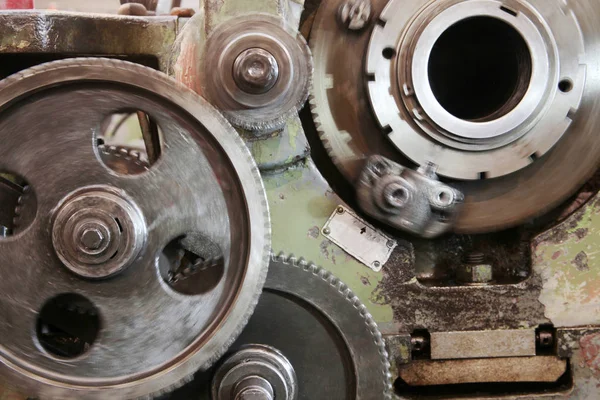 Mekanik Sanayi Eski Makine Torna Makinaları — Stok fotoğraf
