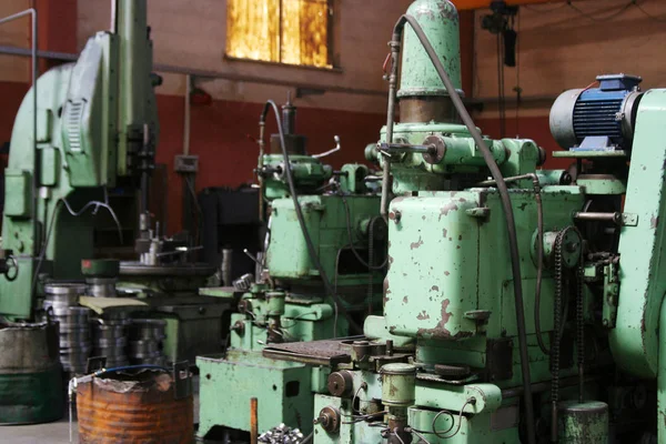 Mechanical Industry Old Machinery Lathe — Stock Photo, Image
