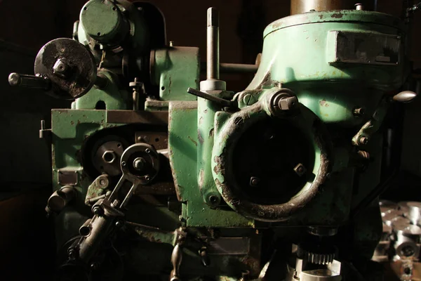 Mechanical Industry Old Machinery Lathe — Stock Photo, Image