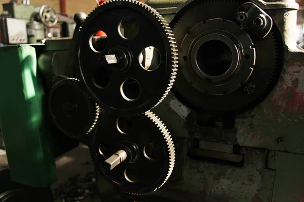 Mechanical Industry Old Machinery Lathe — Stock Photo, Image