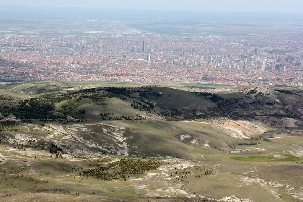 Vista Ciudad Konya Desde Las Colinas —  Fotos de Stock