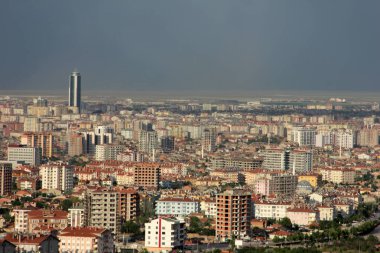 tepelerden konya şehrinin görünümü