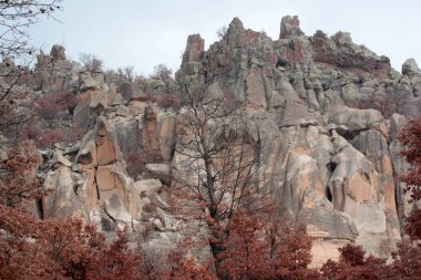 rüzgar ve yağmur kaya erozyonu