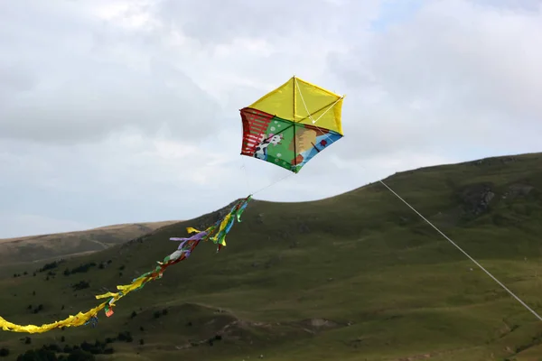 Pipa Colorida Céu — Fotografia de Stock