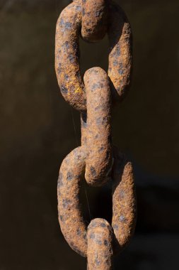 Dikişsiz paslı zincir soyut arka plan