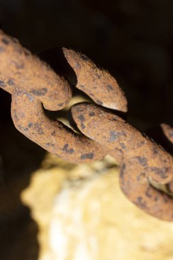 Dikişsiz paslı zincir soyut arka plan