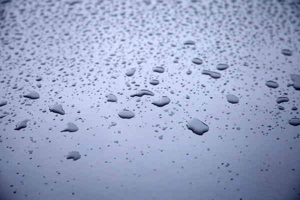 Gotas Agua Sobre Textura Fondo Metálico — Foto de Stock