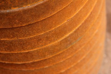 Paslı metal makara dokusu arkaplanı