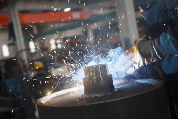 工业钢焊机厂 — 图库照片