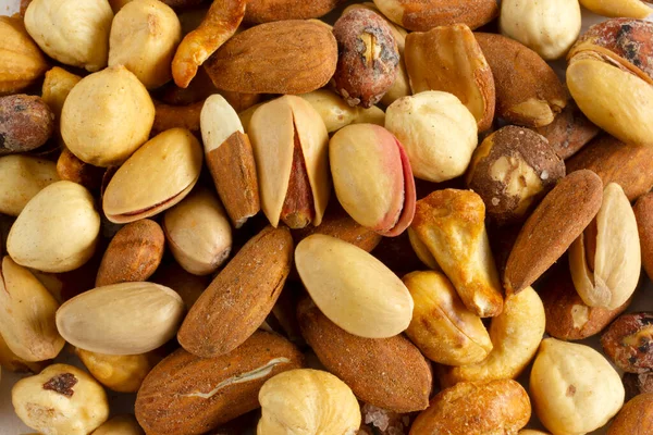 Mixed Nuts Edible Raw Organic Vegan — Stock Photo, Image