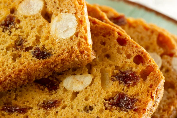 Galletas Crujientes Con Fruta Biscotti Italiano —  Fotos de Stock