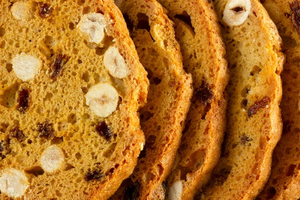 Biscoitos Crocantes Com Frutas Biscotti Italiano — Fotografia de Stock