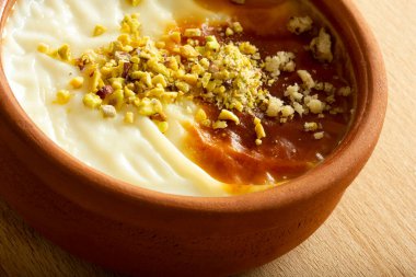 Geleneksel Türk Tatlısı Sutlac. Pirinç Pudingi.